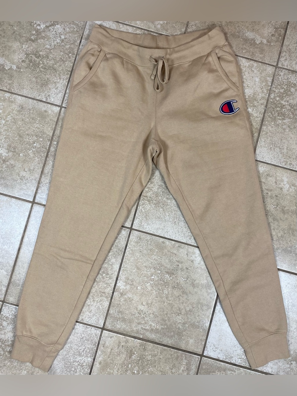 Champion Authentic Athleticwear Reverse Weave Big C Logo Fleece Joggers Size Lar